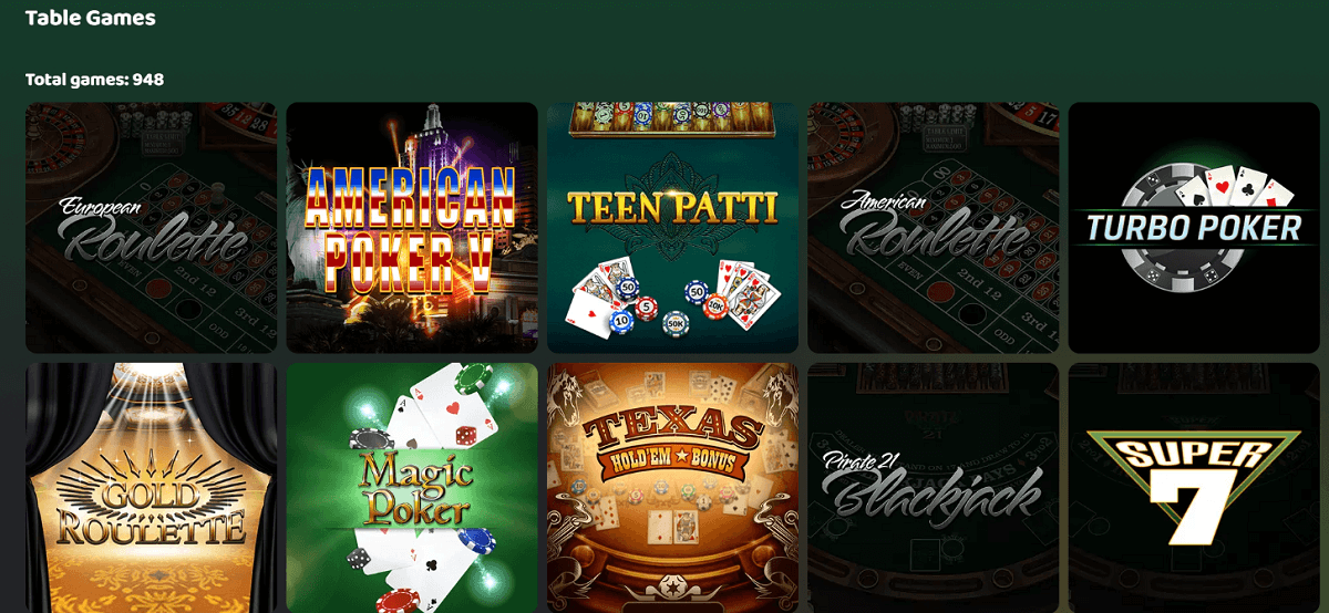 50 crowns casino games