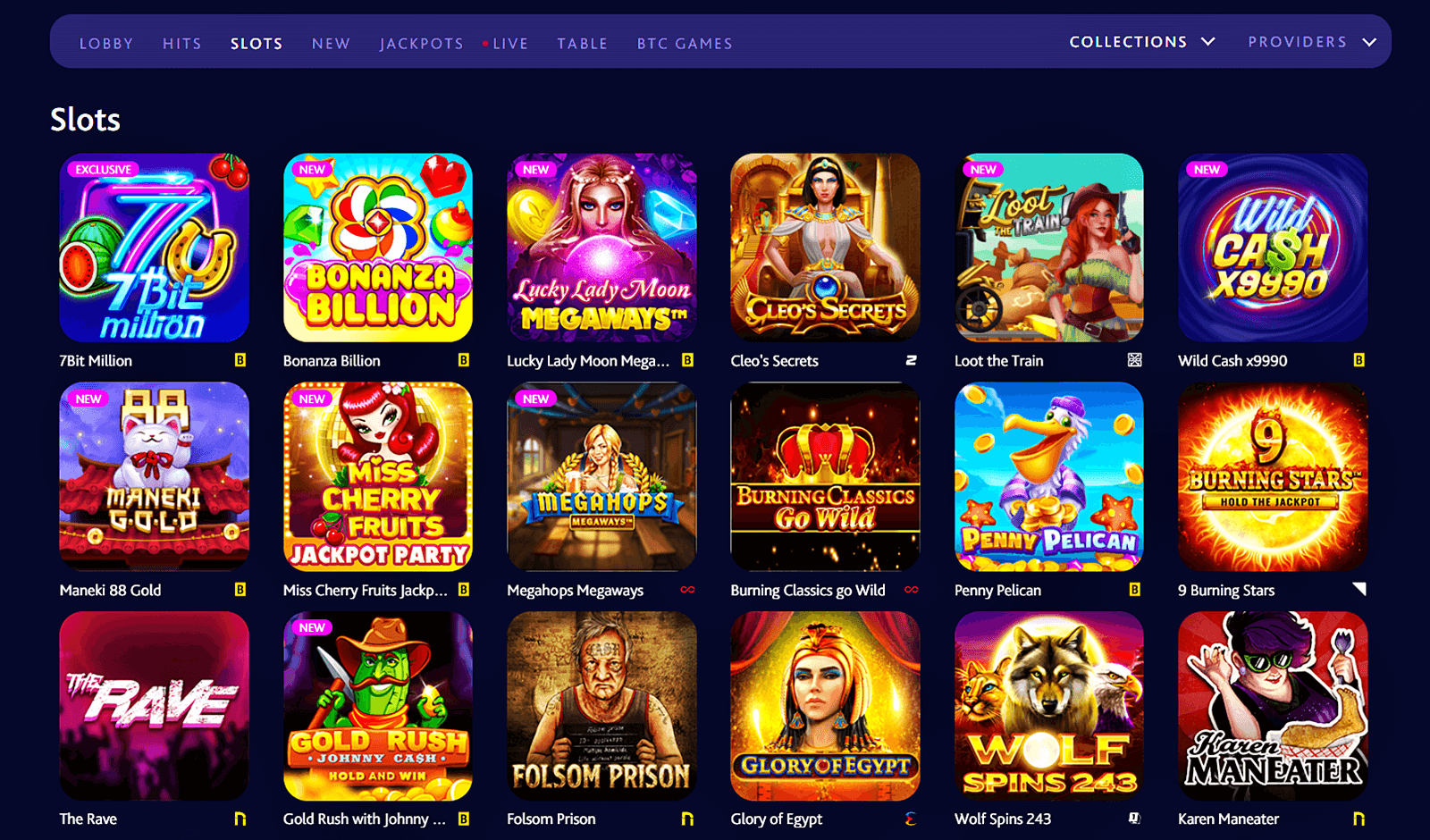 7Bit Casino Games Collection NZ