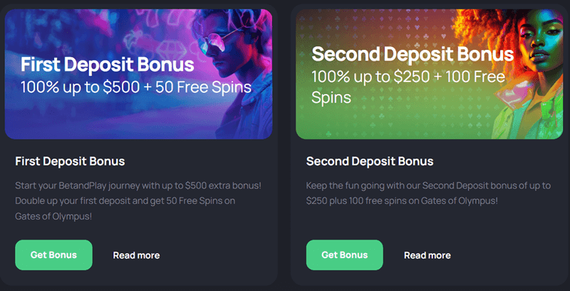 BetandPlay Bonuses