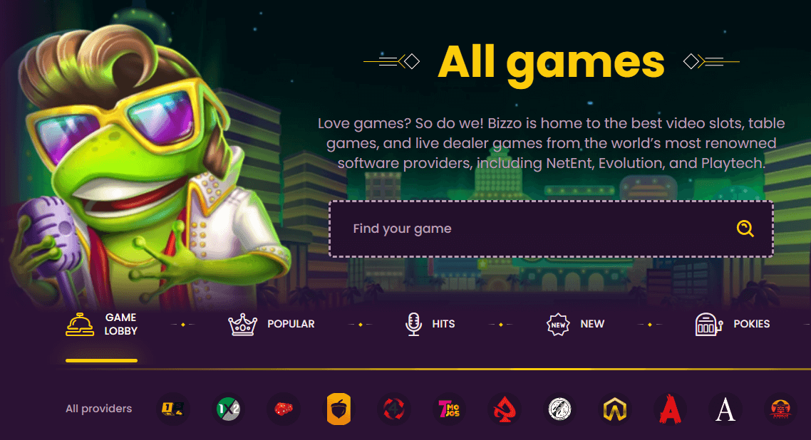 Bizzo Casino Games