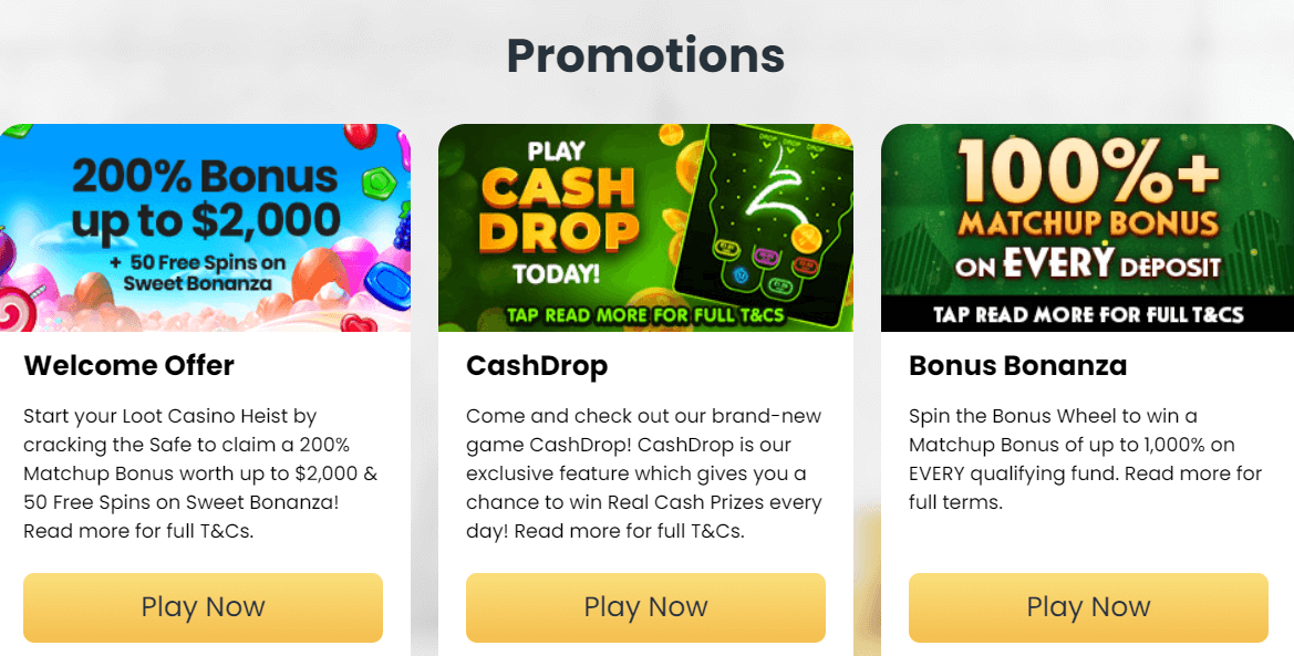 Loot Casino Promotions