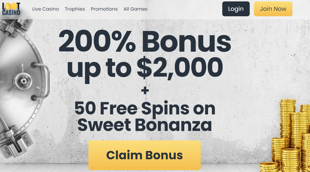Loot casino Welcome Bonus