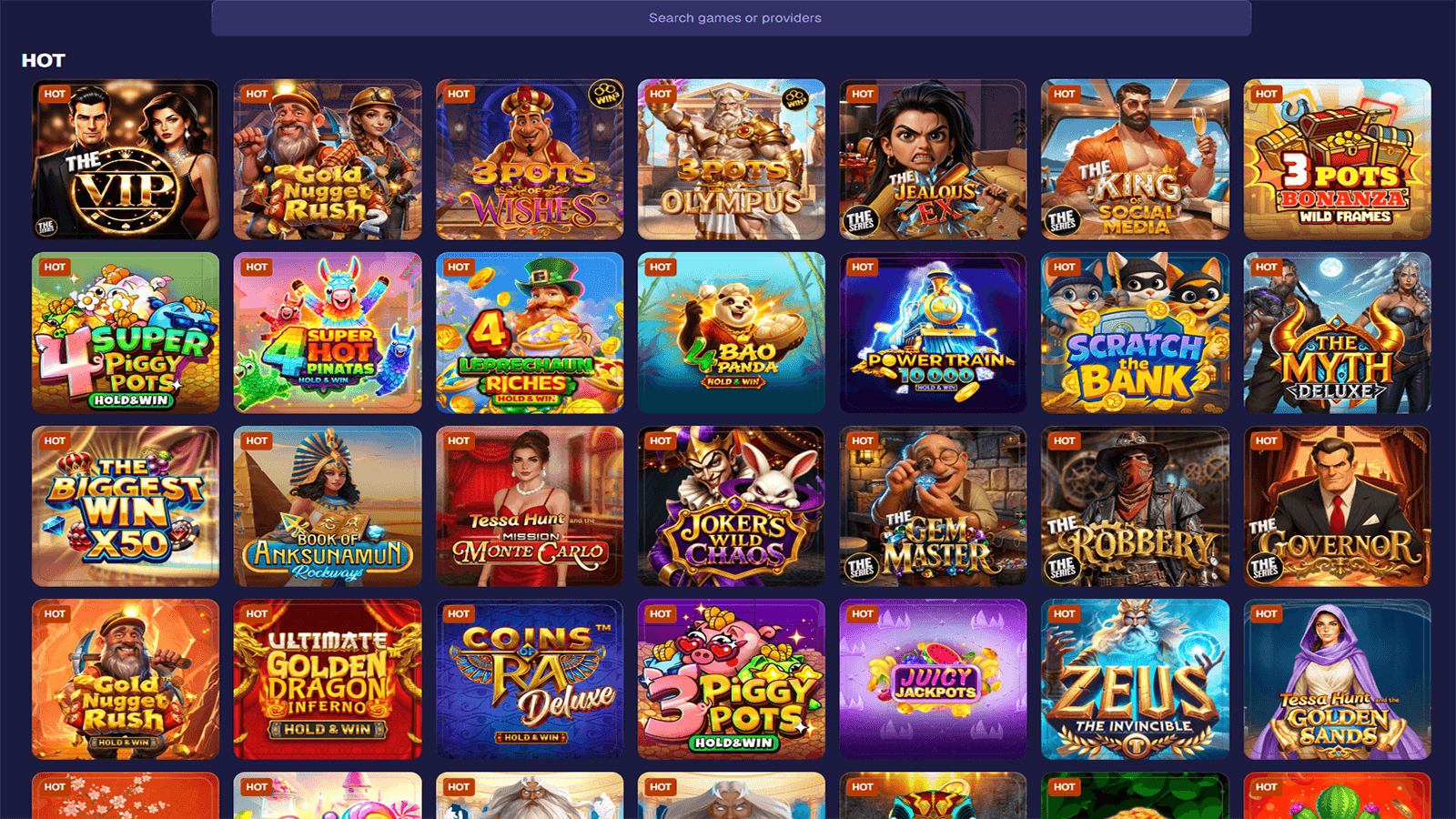 Rocky Casino Hot Games Selection in New Zealand