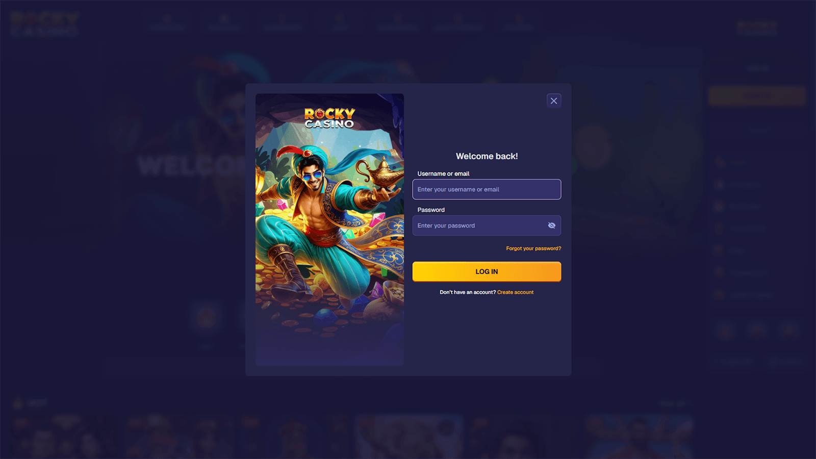 Rocky Casino Login in New Zealand