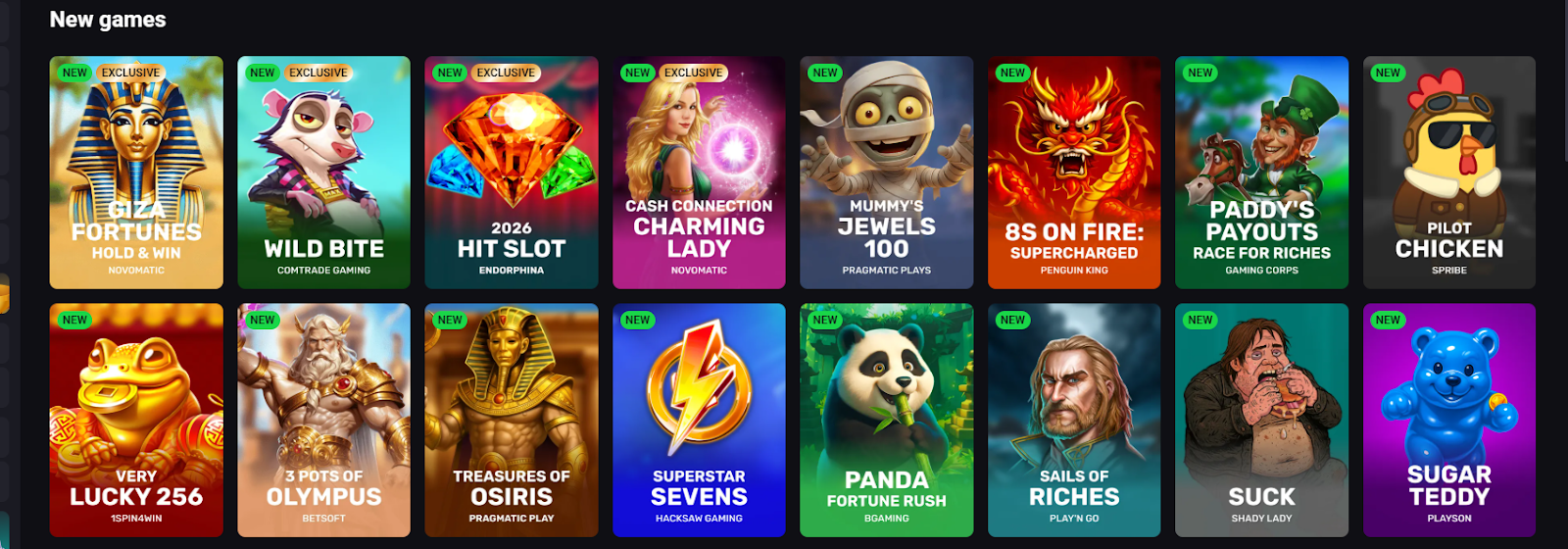 RoosterBet Games