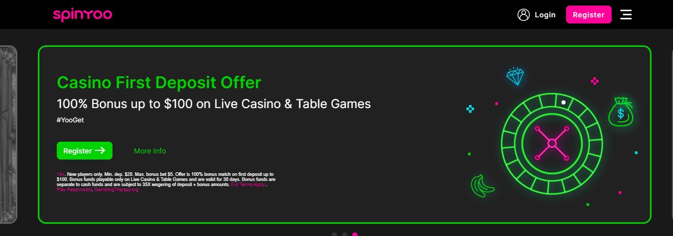 SpinYoo Casino offer