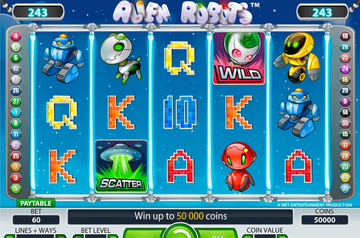 alien robots netent pokie