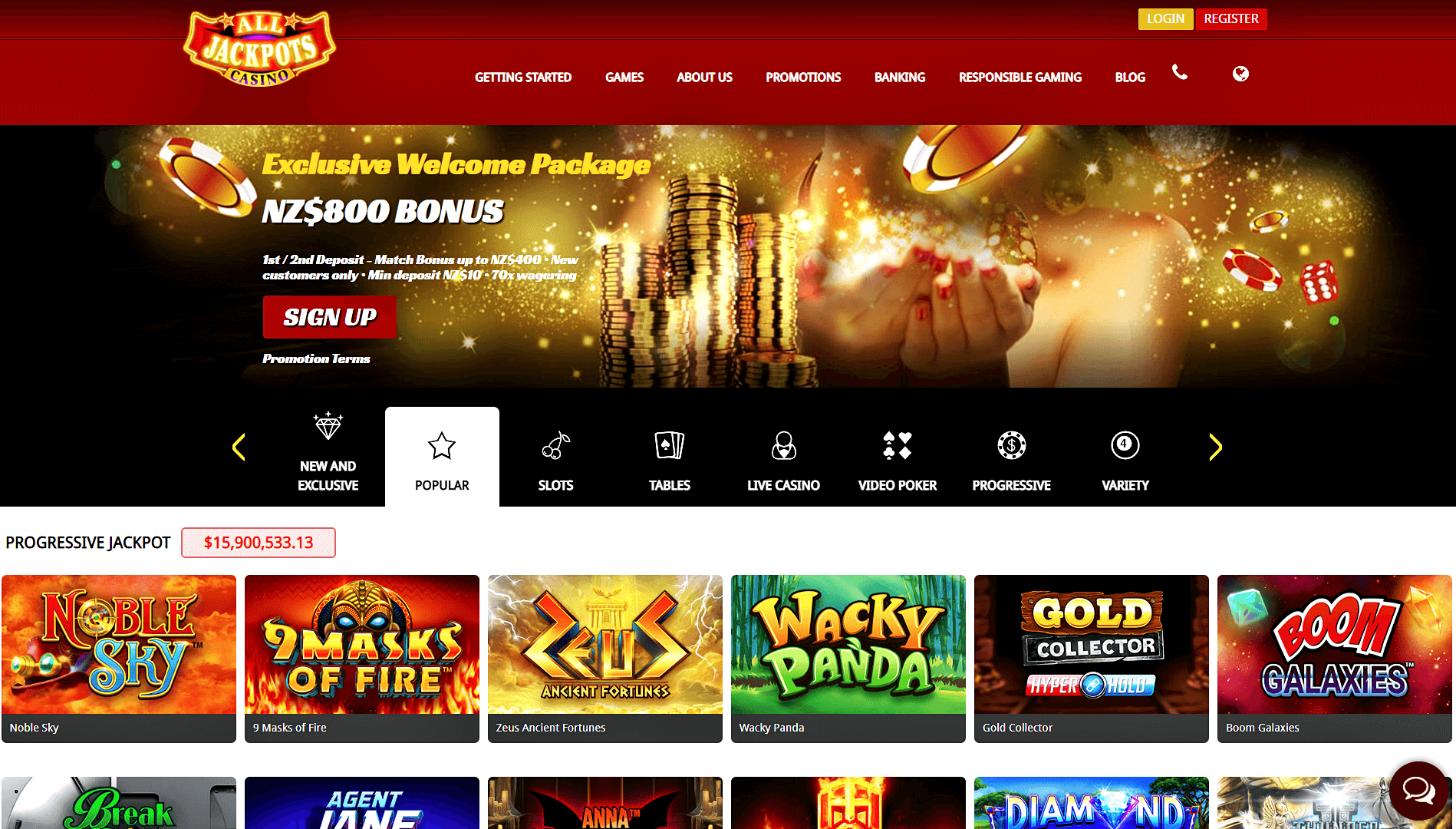all jackpots casino site