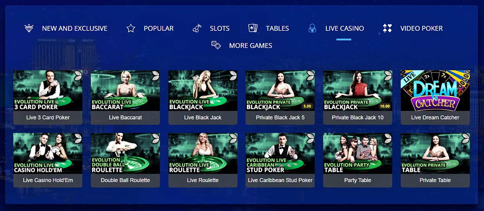 All Slots live dealer casino