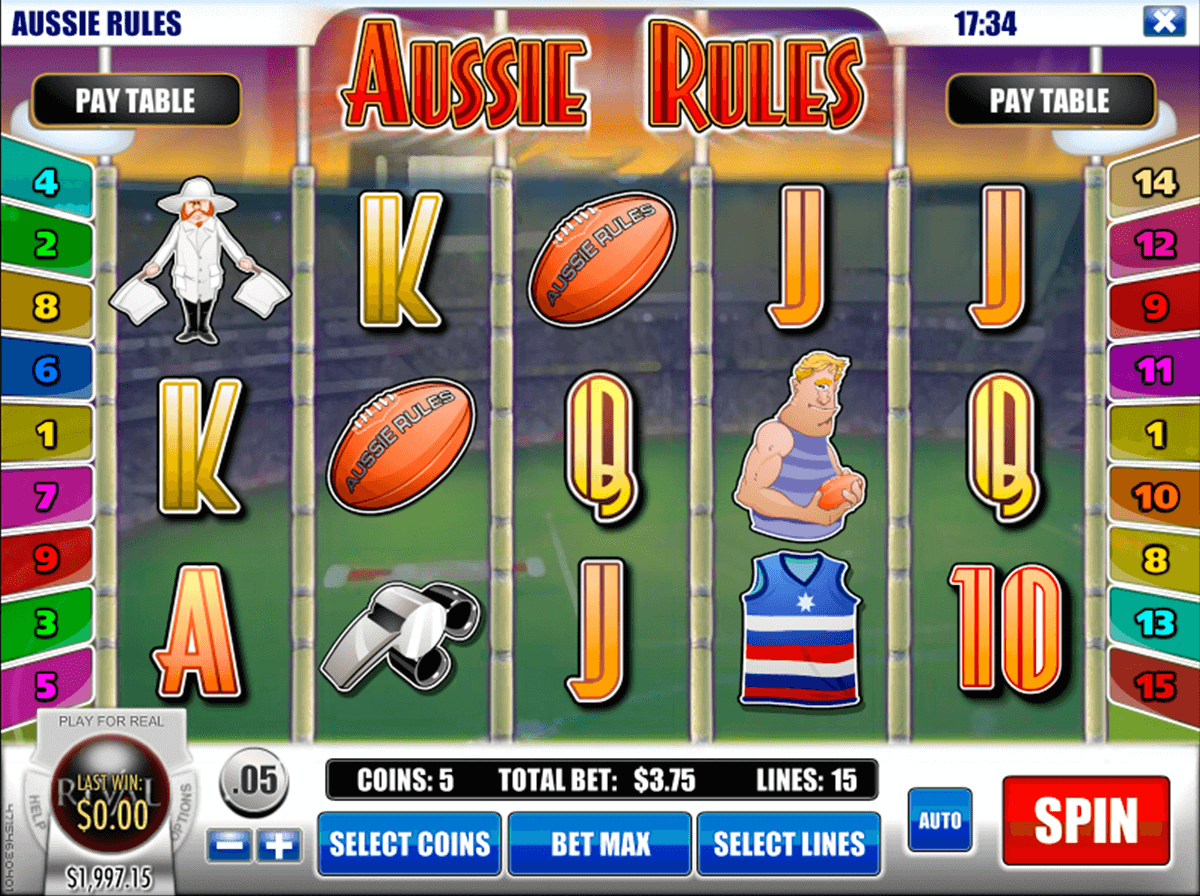 aussie rules rival pokie
