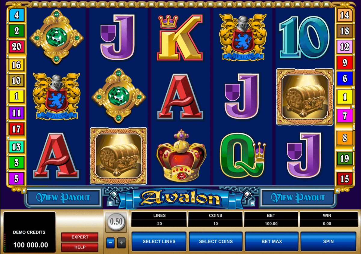 avalon microgaming pokie