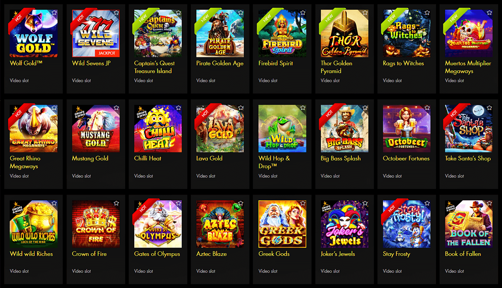 Black Diamond Online Slots Collection