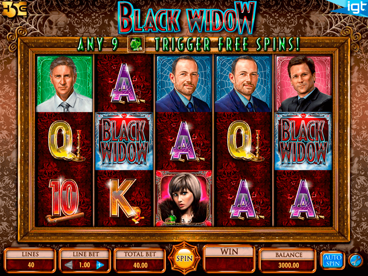 black widow igt pokie