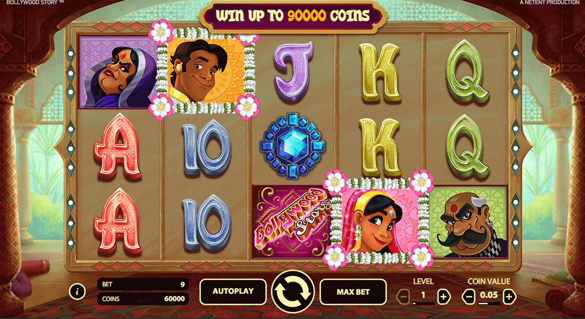 bollywood story netent pokie