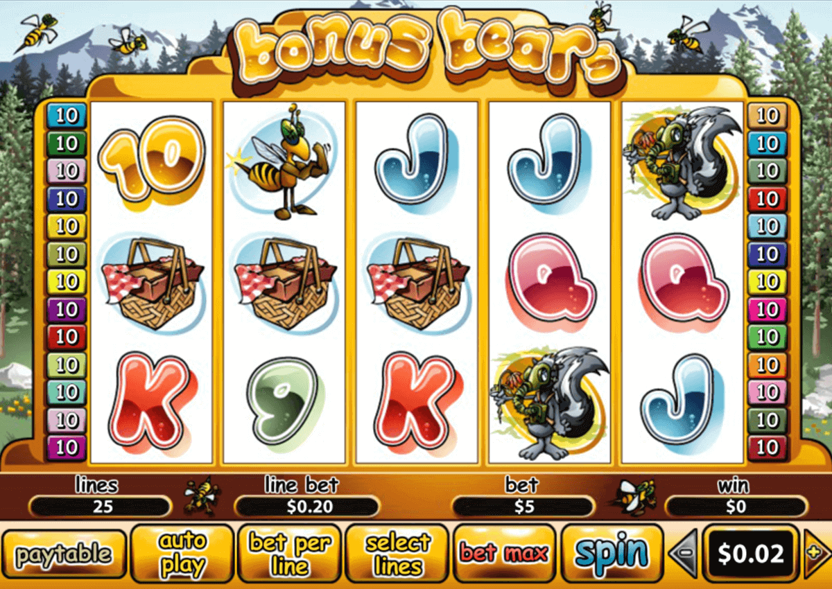 bonus bears playtech pokie 