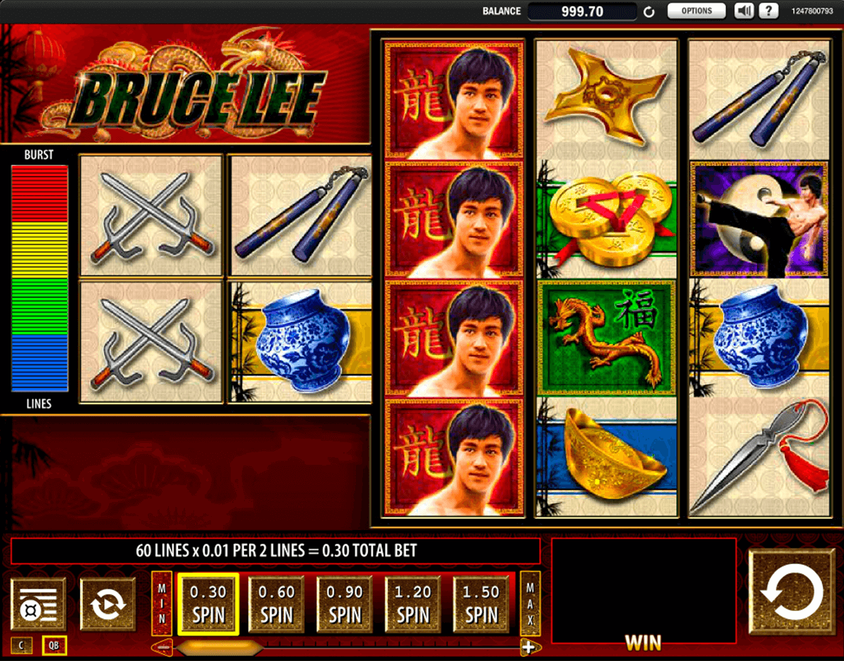 bruce lee wms pokie