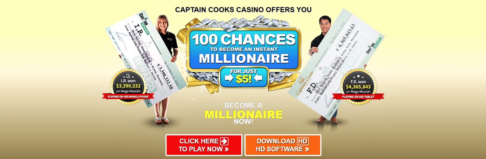 Captain Cooks Casino Bonus