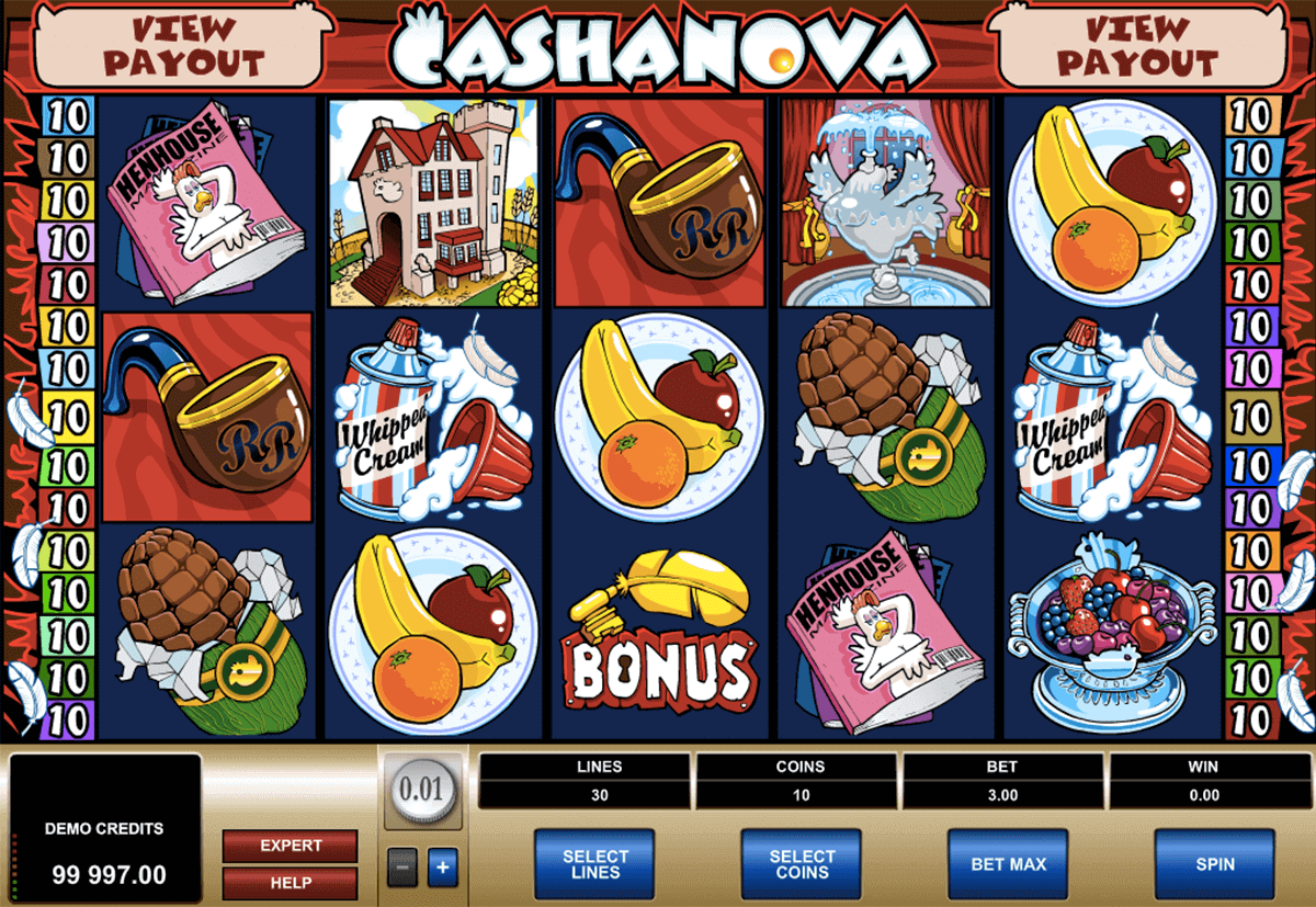 cashanova microgaming pokie