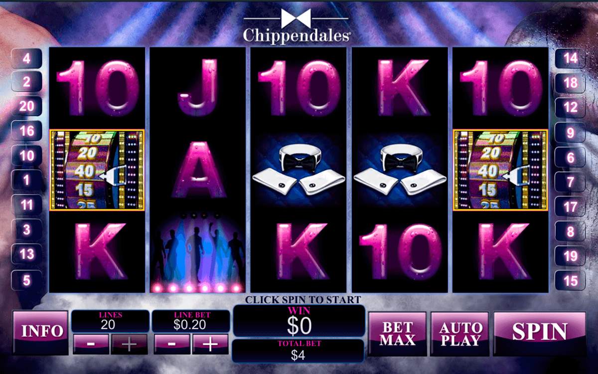 chippendales playtech pokie