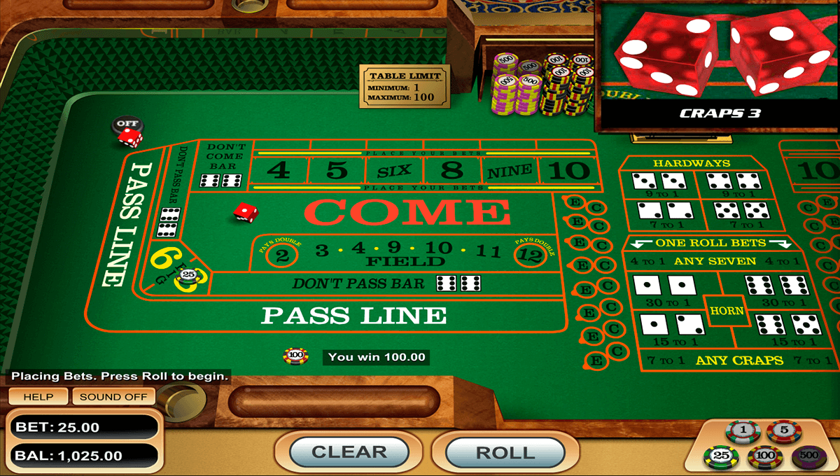 craps simulator with hop bets