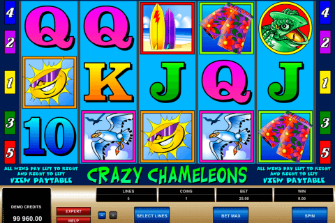 crazy chameleons microgaming pokie