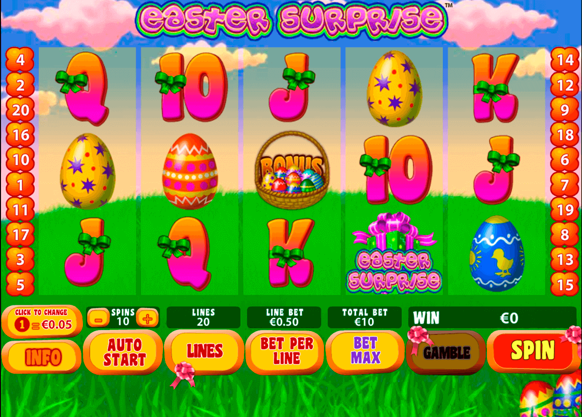 easter surprise playtech pokie