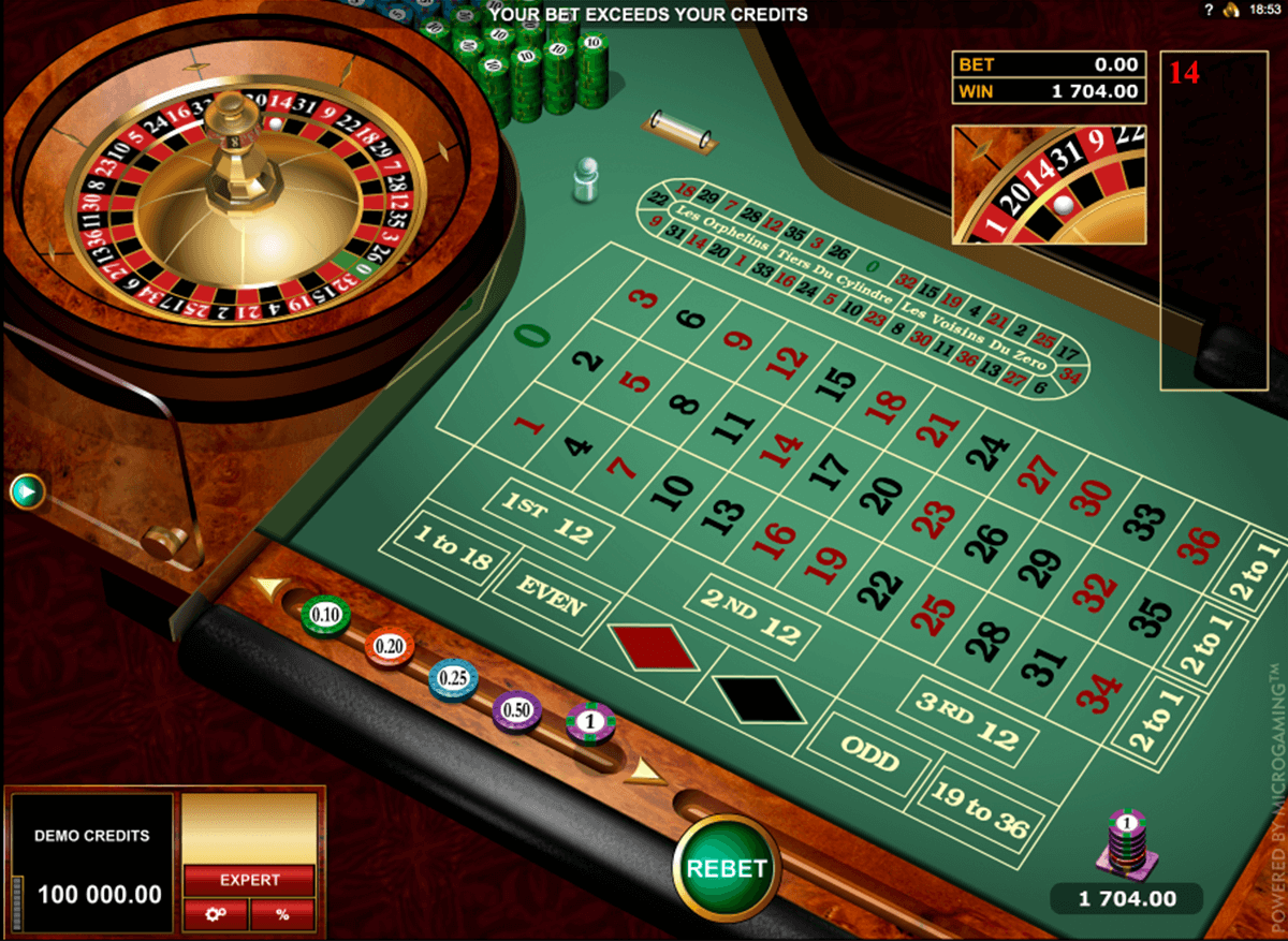 european roulette gold series microgaming