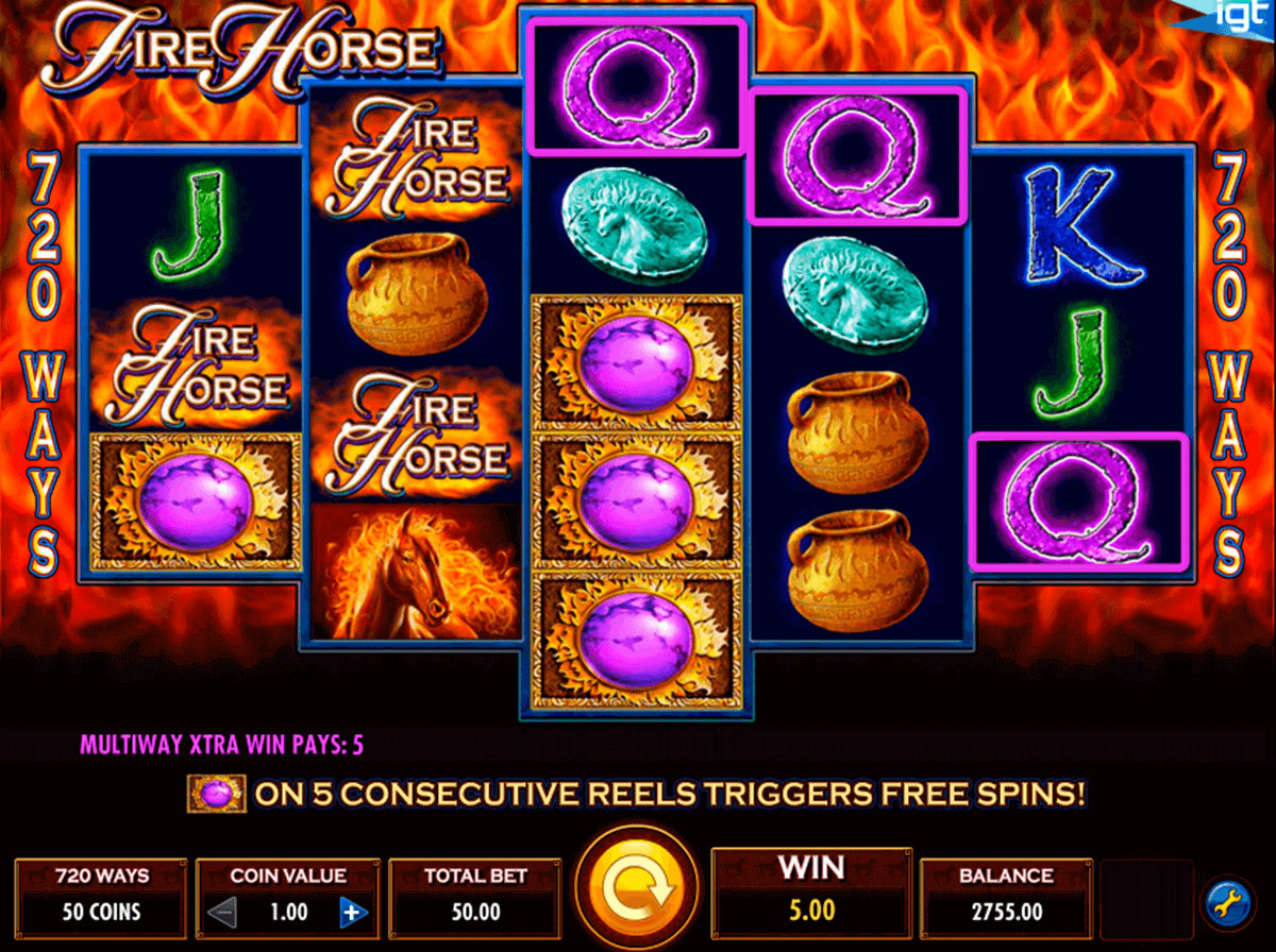 fire horse igt pokie