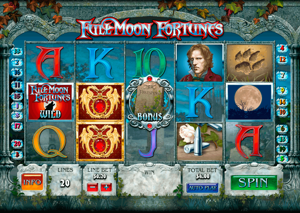 full moon fortunes playtech pokie