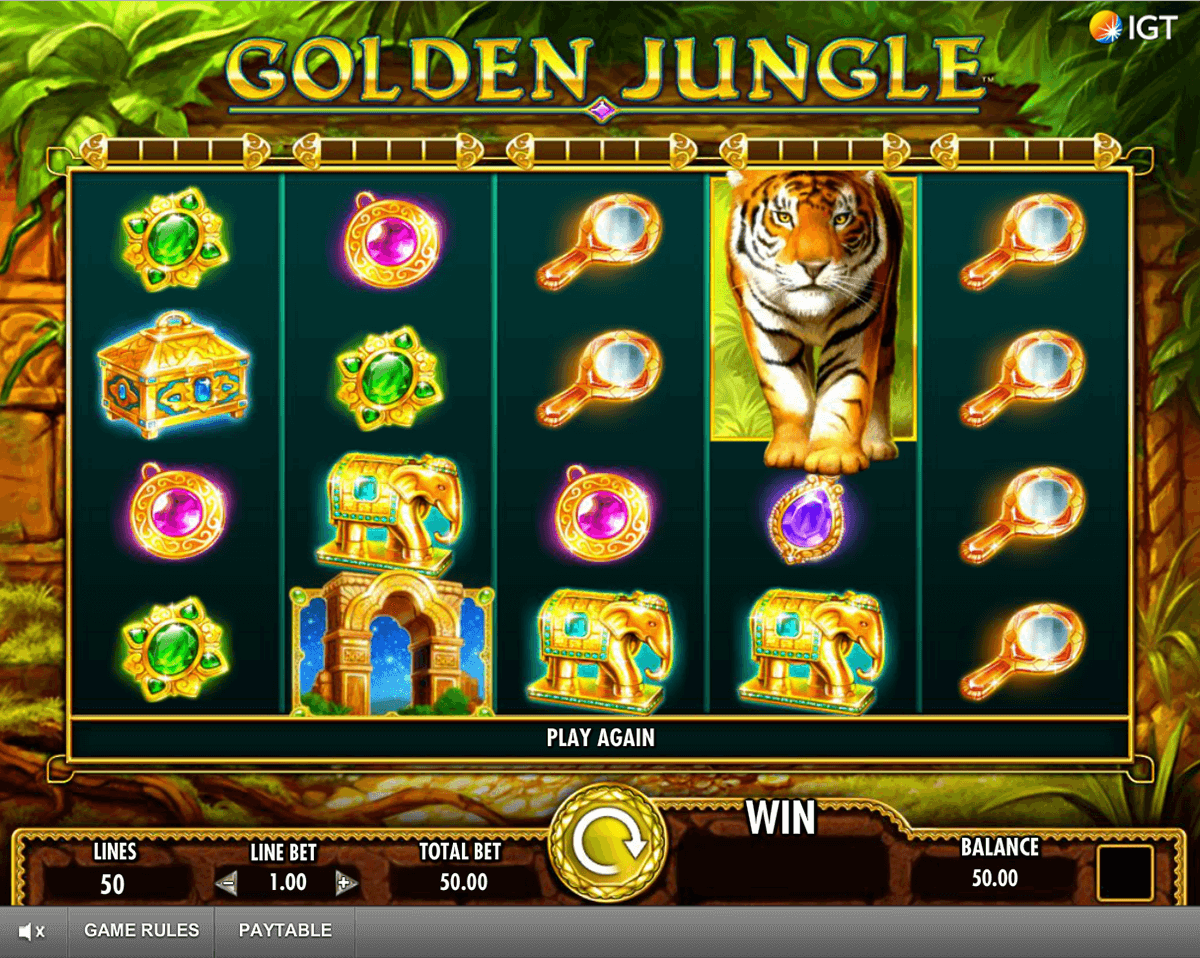 golden jungle igt pokie 