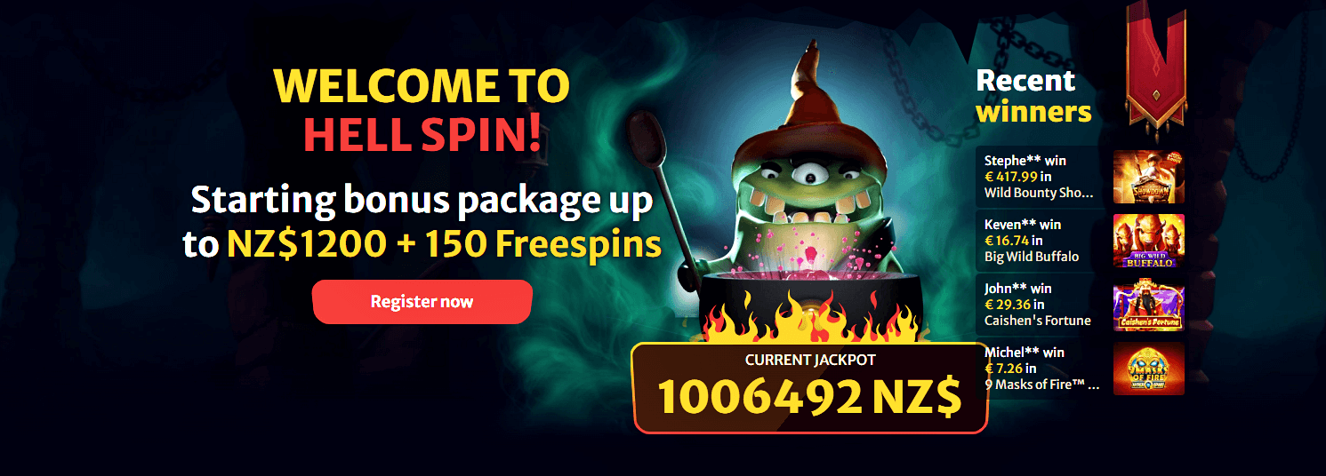 Hell Spin Casino Bonus NZ