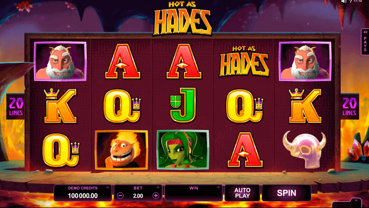 hot as hades microgaming pokie
