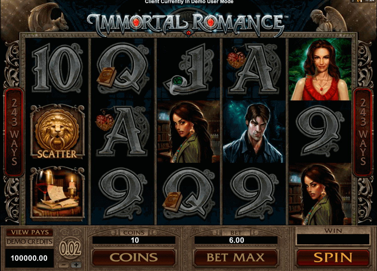 immortal romance microgaming pokie 