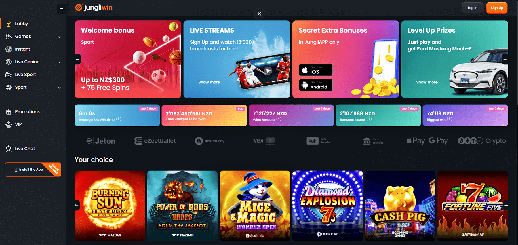 JungliWin Online Casino NZ