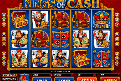kings of cash microgaming pokie
