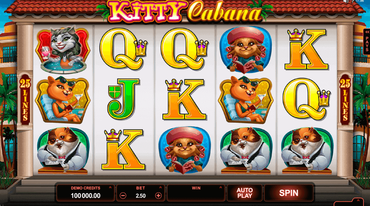 kitty cabana microgaming pokie