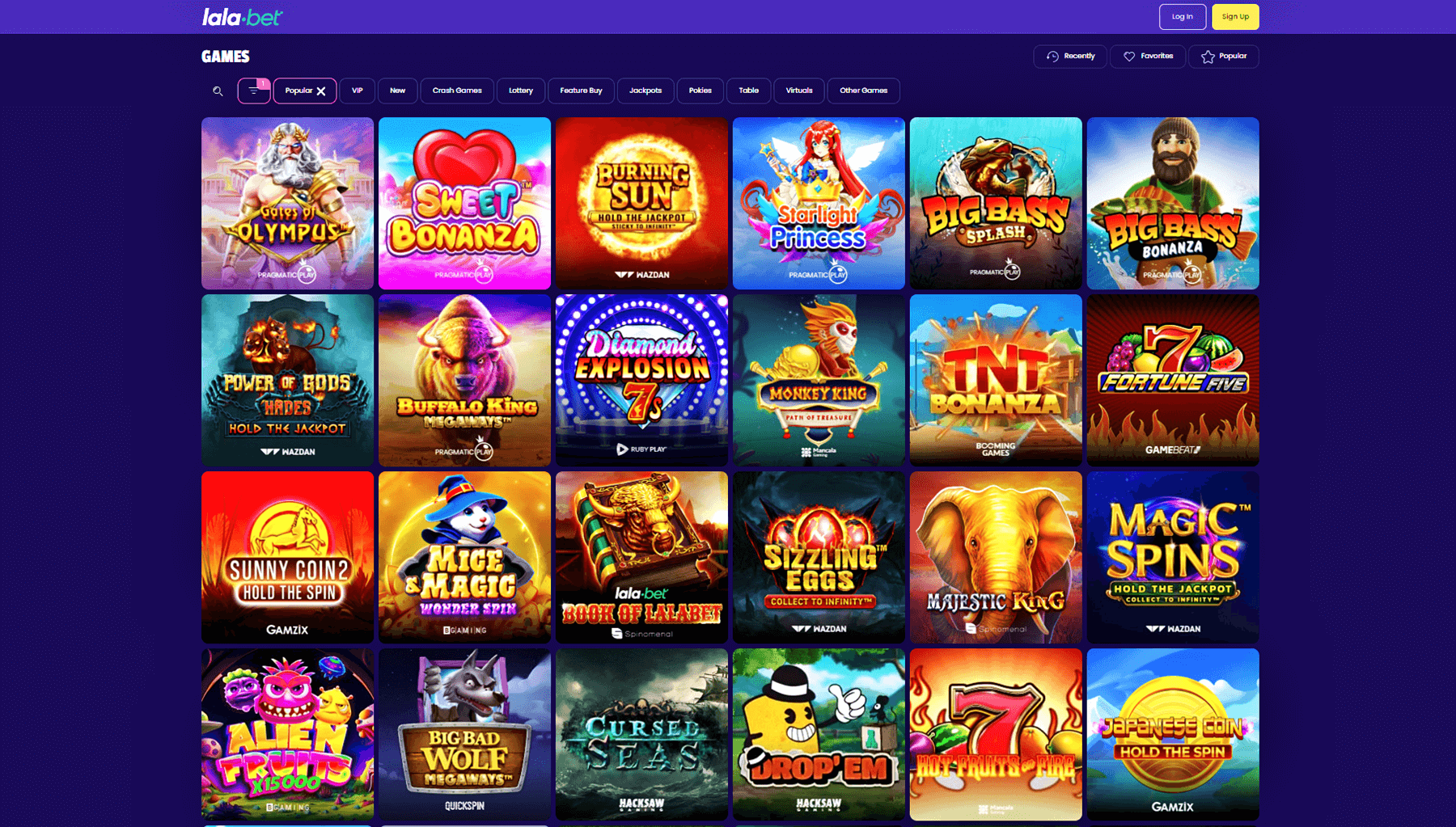 lalabet casino games