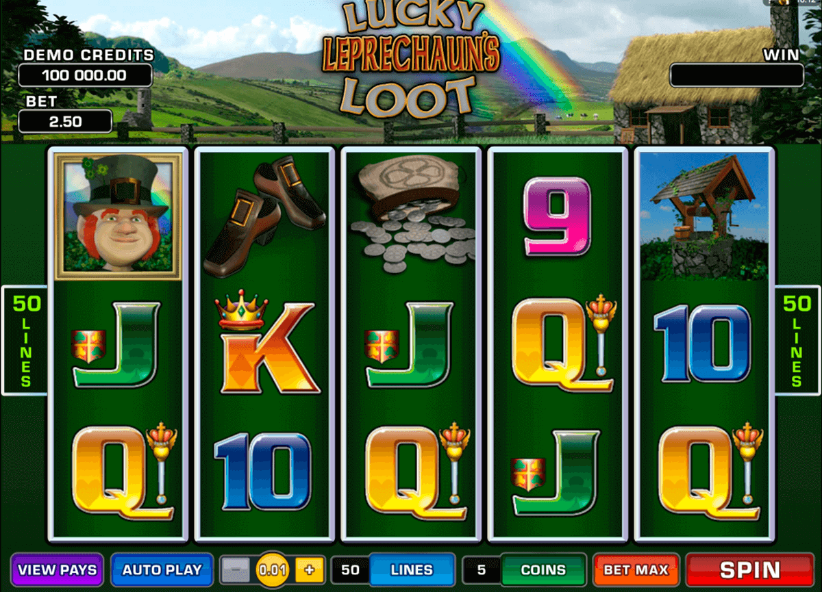 lucky leprechauns loot microgaming pokie