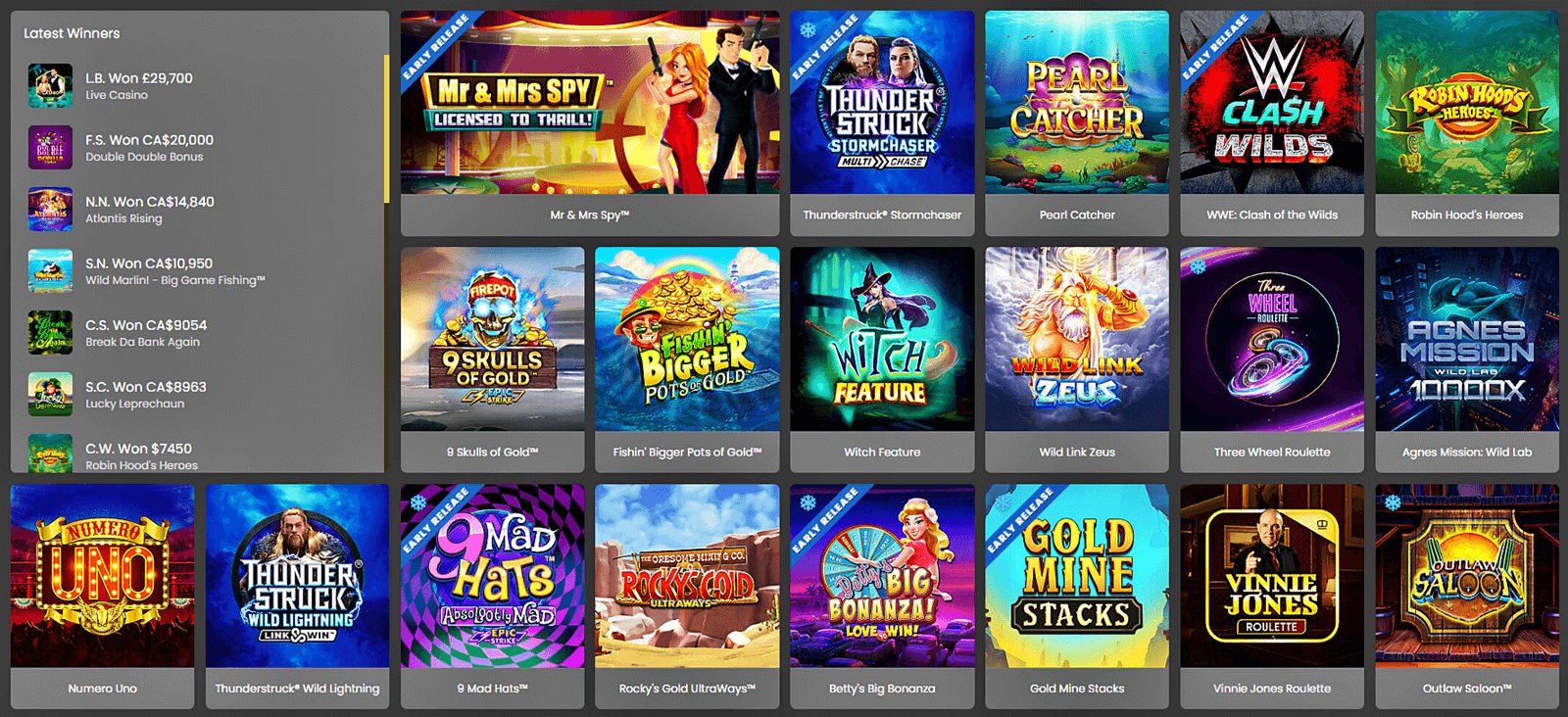 Luxury Online Casino Games