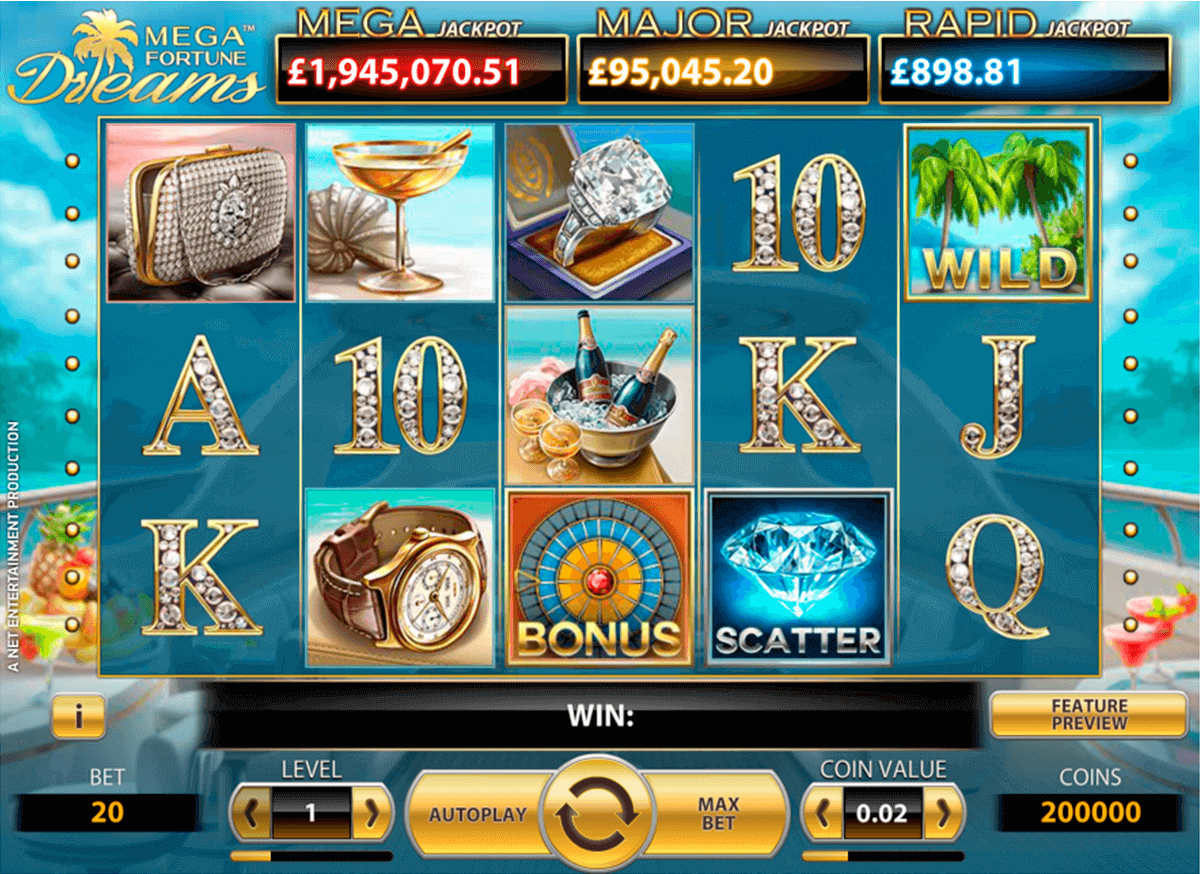 mega fortune dreams netent pokie