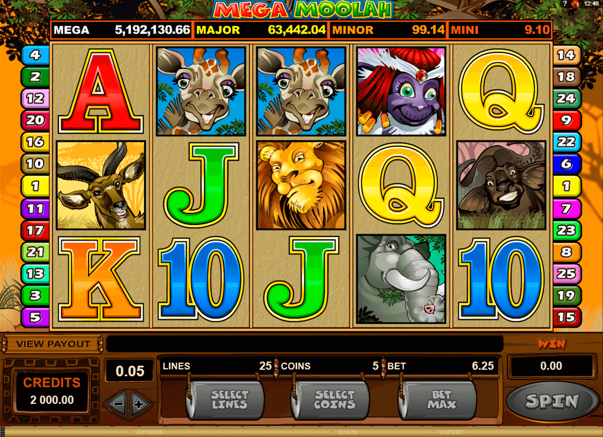 mega moolah microgaming pokie 