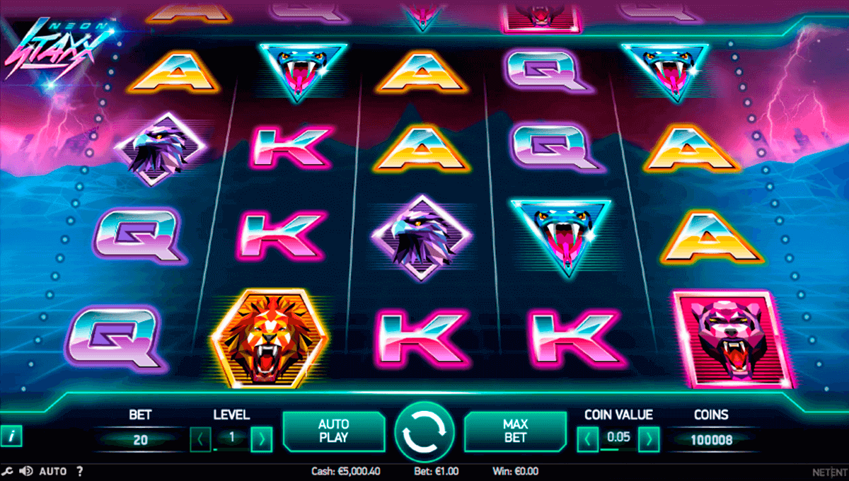 neon staxx netent pokie