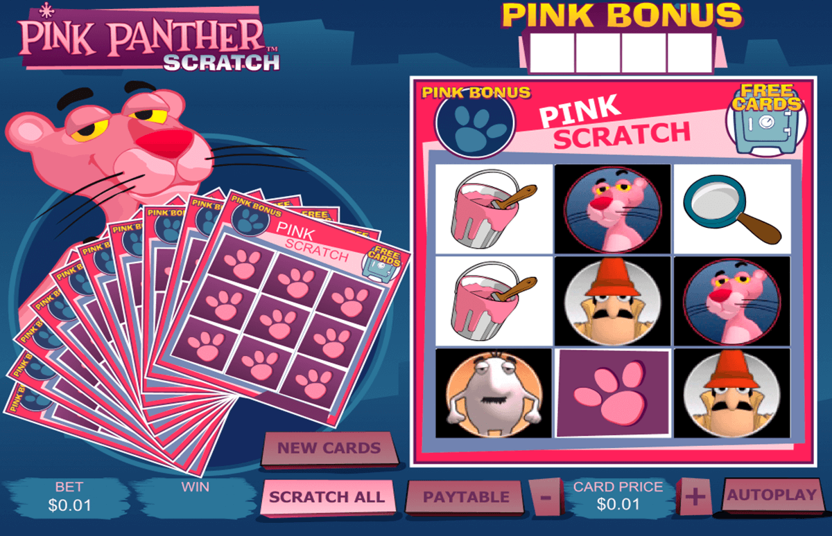 pink panther scratch playtech 