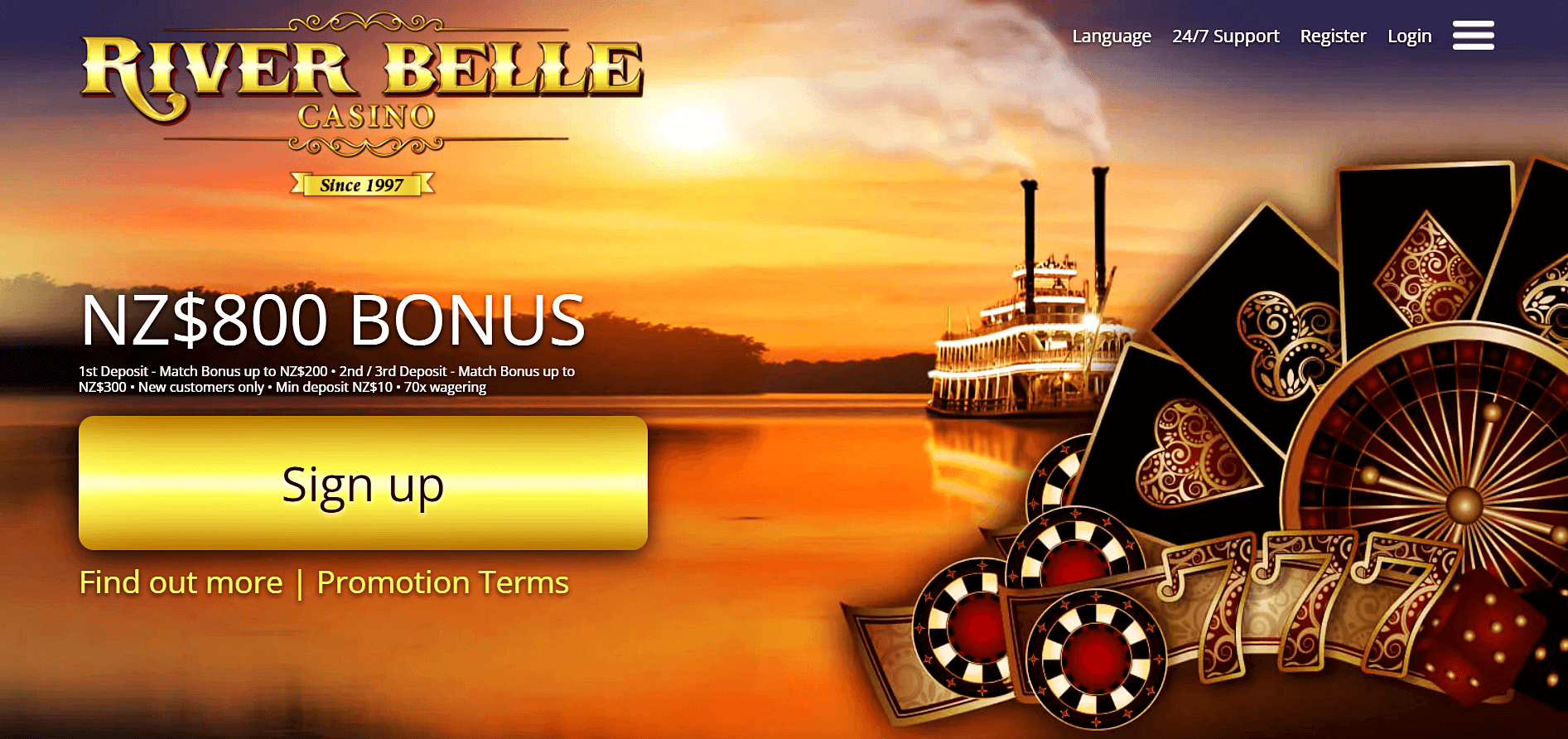 river belle online casino nz