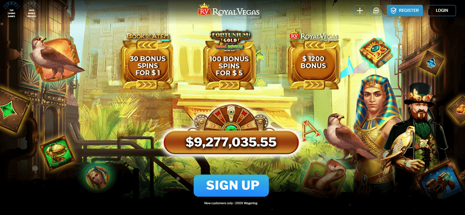 Royal Vegas Casino $1 Deposit Bonus NZ