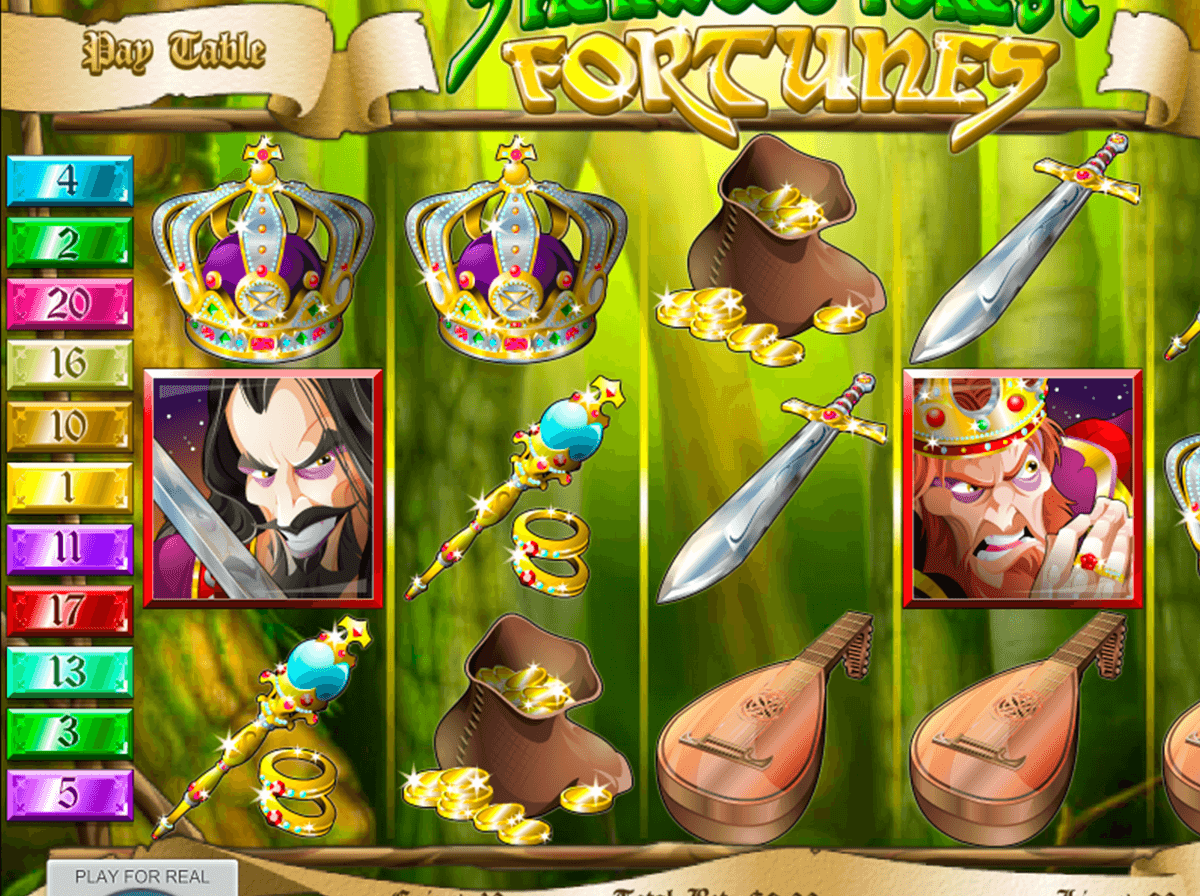 sherwood forest fortunes rival pokie