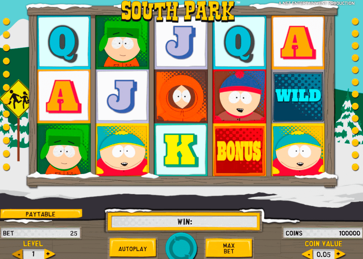 south park netent pokie