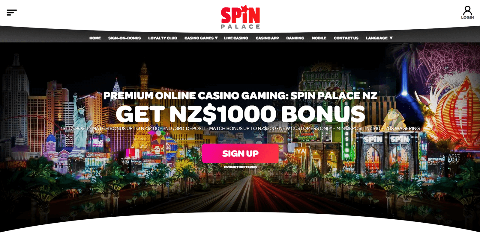 Spin Palace Casino Site NZ