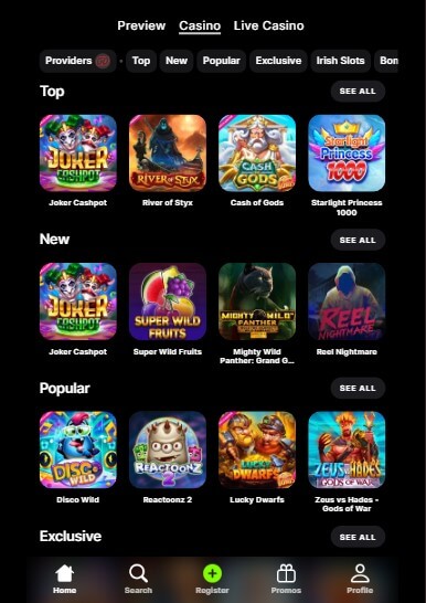 swiper casino games