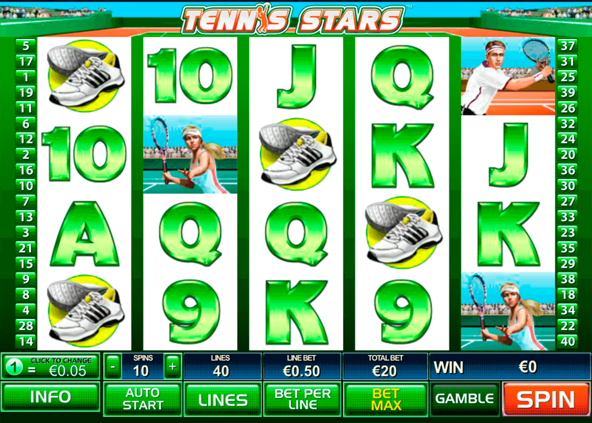 tennis stars playtech pokie